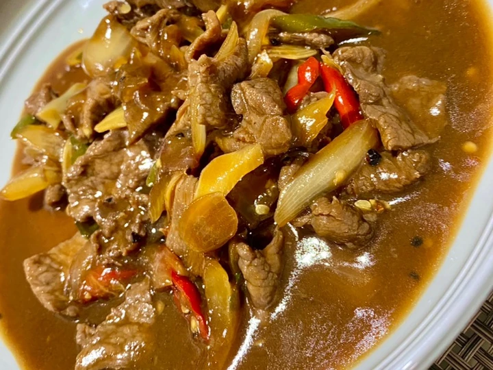 Cara Mudah Menyiapkan Resep Sapi Lada Hitam Saos Saori Anti Ribet, Bikin Ngiler