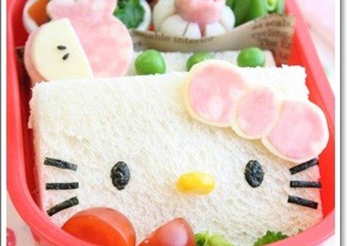 Hello Kitty Pocket Sandwich Recipe by cookpad.japan - Cookpad
