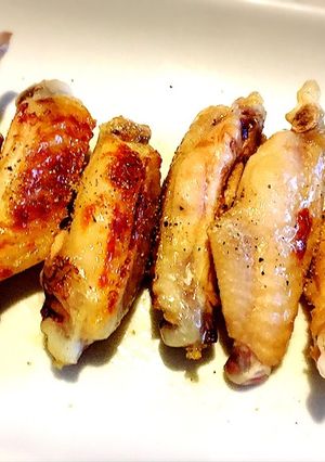 A picture of Grilled Salted Chicken Wings (Yakitori-Style at Home).