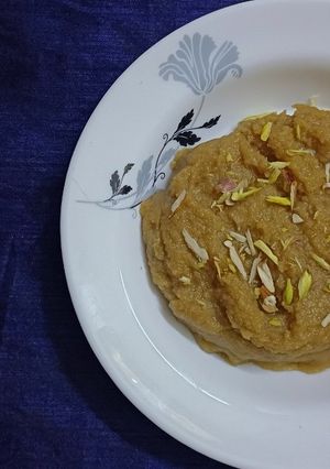 A picture of Rajgira halwa.