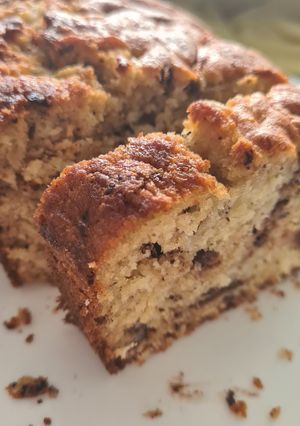 Une photo de Gâteau cake au chocolat et aux poires 🍐