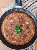Tortilla de corazones de alcauciles/alcachofas