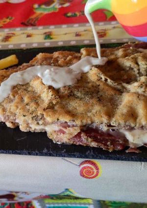 Una foto de Cachopo de ternera al cabrales