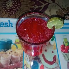 A picture of Sharbate rooh afza.