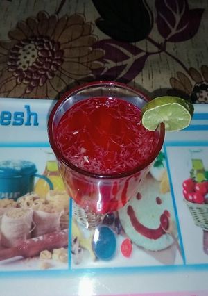A picture of Sharbate rooh afza.