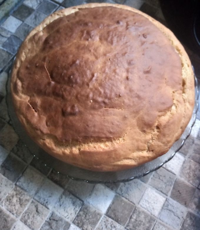Una foto de Bizcochuelo de banana sin leche, fácil y económico. Apto Aplv, soja y huevo. Vegano también