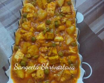 Easy Fast Cooking Paneer aloo matar Most Delicious