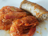 Butifarra con gambas a mi manera
