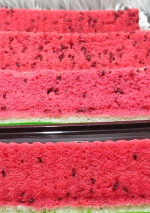 Foto resep Bolu kukus semangka
