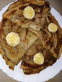 A picture of Banana pancakes.