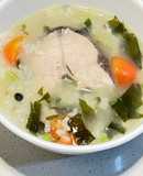 Milk Fish with Greens Porridge 馬告虱目魚蔬菜粥