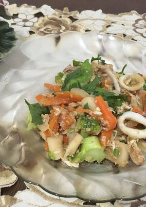 Foto resep Cap cay dan orak arik sotong brokoli
