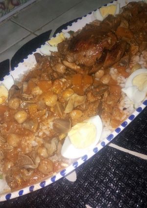 صورة لوصفة ارز مفور بالدجاج والقوانص