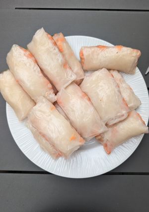Une photo de Rouleau de printemps aux crevettes