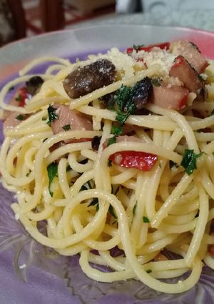 Foto resep Spaghetti aglio olio