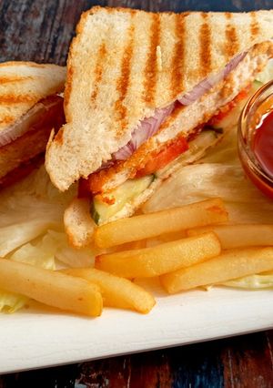 A picture of Grilled Fried Chicken Sandwich.