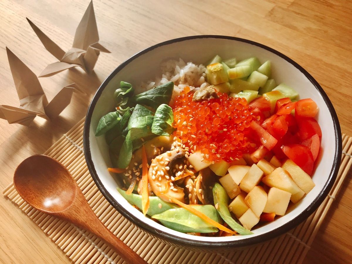Rice Bowl - Cơm Trộn Thập Cẩm Trứng Cá Truite