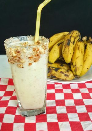 A picture of Banana lassi.