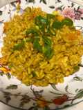 Risotto gamberi e curry