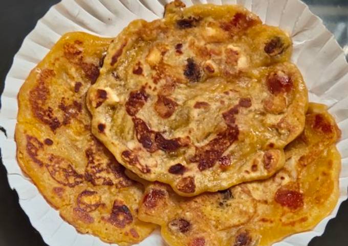 Recipe of Perfect Mango Dryfruits Pan Cake