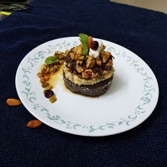 Mandia Jau with Sour Cream & Rajma Patties A picture of Mandia Jau with Sour Cream & Rajma Patties.