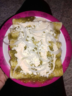 Una foto de Enchiladas Verdes Caseras