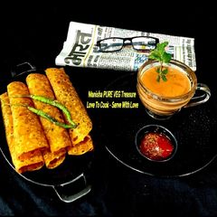 A picture of Methi Thepla With Masala Tea - Gujarati Breakfast.