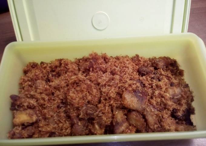 Cara Gampang Membuat Dendeng ragi (serundeng daging) Anti Gagal