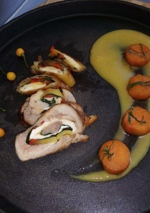 Una foto de Enrrollado de pollo amazónico