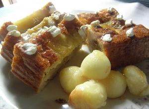 Una foto de Torta invertida de manzana light
