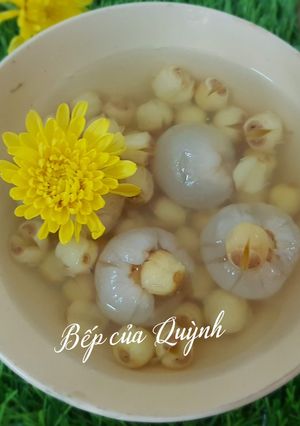 Hình của món Chè hạt sen, quả vải.