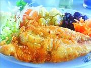 Una foto de pescado frito