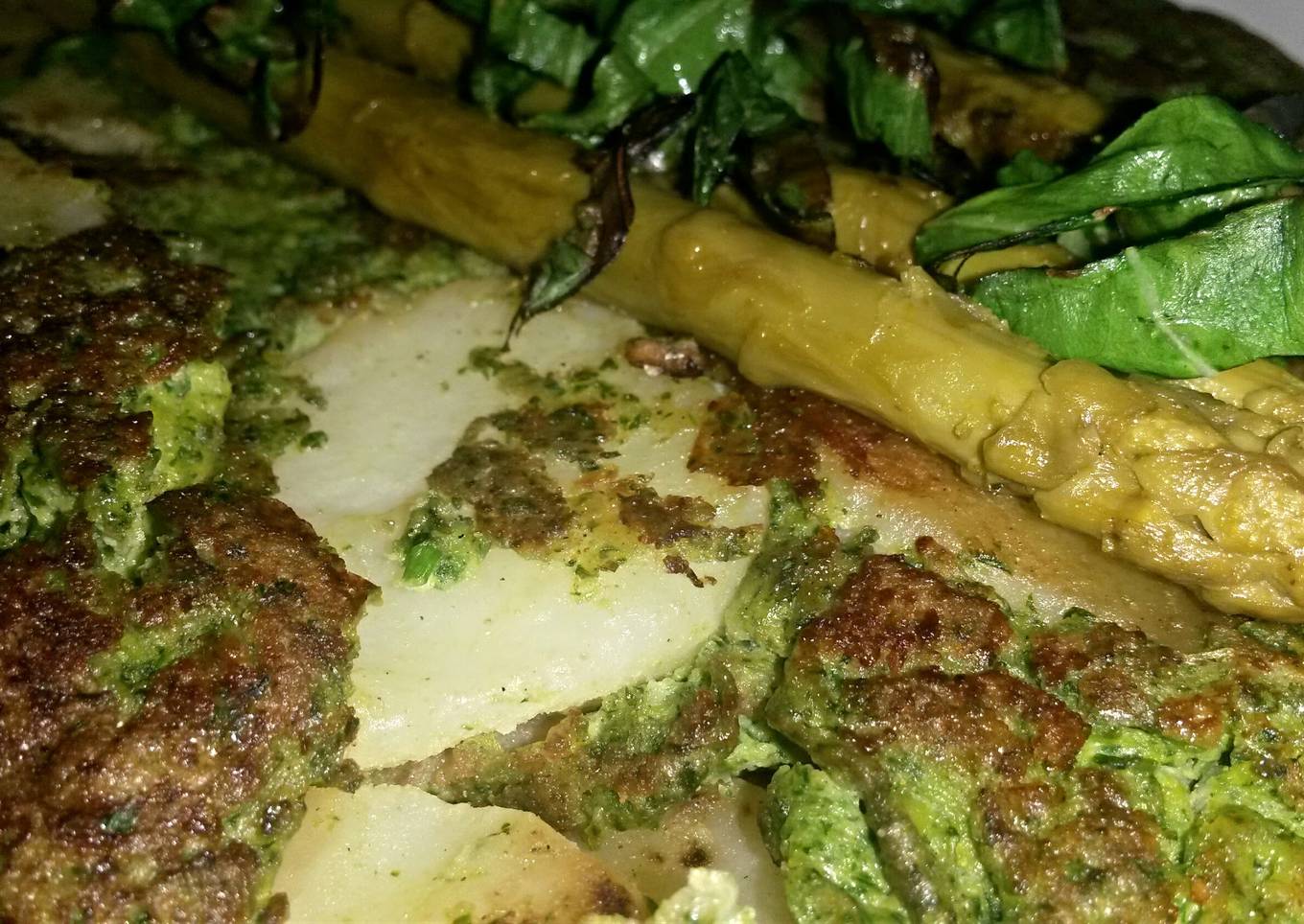 White fish Ö‡ 7 fried vegetables