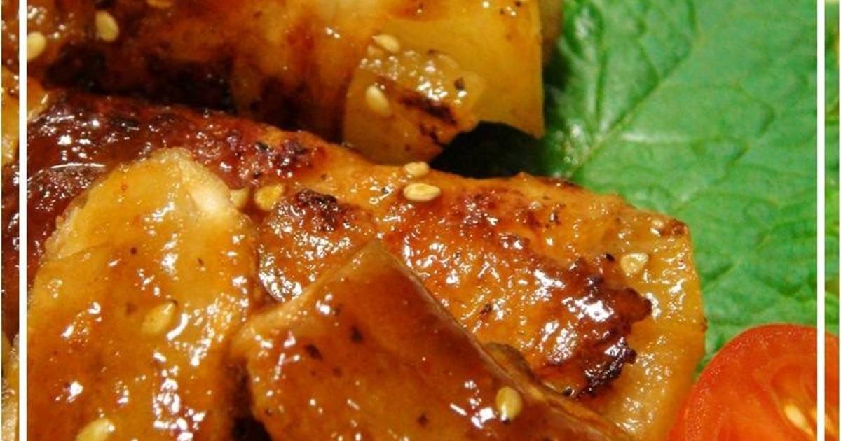 PorkWrapped Daikon Radish with Yakiniku Sauce Recipe by cookpad.japan