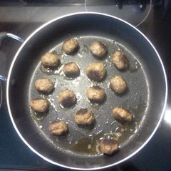 A picture of South African Style Meatballs.