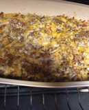 Lisa's Cheesy Beef ranch Hashbrown Casserole