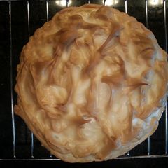 A picture of Sour cream and raisin meringue pie.