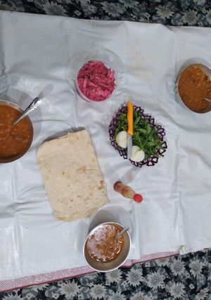 عکسی از دستور خوراک لوبیا چیتی
