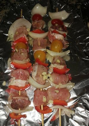 Une photo de Brochettes de porc
