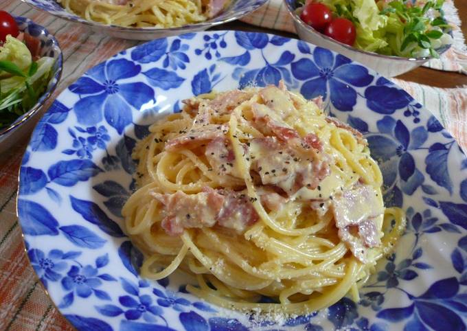 Recipe of Super Quick Homemade Simple Pasta Carbonara