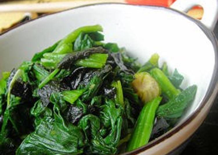Steps to Cook Perfect Spinach with Yuzu and Nori
