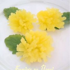 Easy Dandelions with Sesame-flavored Takuan Pickles A picture of Easy Dandelions with Sesame-flavored Takuan Pickles.