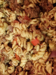 A picture of Bison pasta.