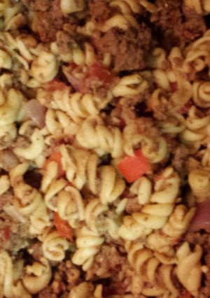 A picture of Bison pasta.