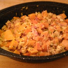 A picture of Butternut squash casserole with PLT.