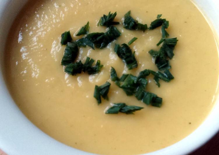 Steps to Prepare Super Quick Homemade Vickys Thick &amp; Creamy Curried Parsnip Soup, GF DF EF SF NF