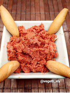 Una foto de Sobrasada vegana