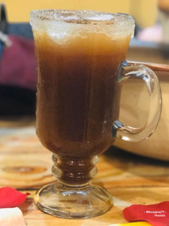 A picture of Whosayna’s Imli Paani/Tamarind Juice.