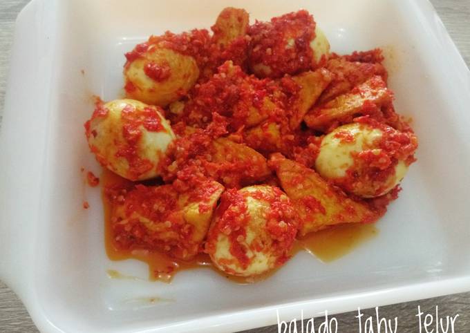 Resep Balado Telur Tahu Oleh Dapur Umma Cookpad