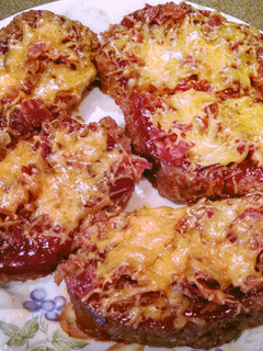 A picture of Bacon, Barbecue and Cheese Smothered Leftover Meatloaf.